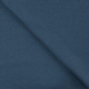 Waffeljersey Stoff in jeansblau