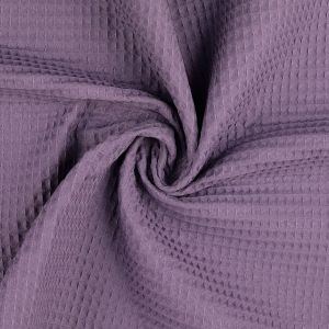 Waffelpiqué Stoff in aubergine (col. 5022)