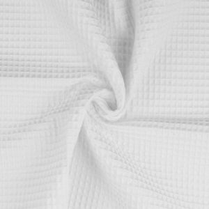 Waffelpiqué Stoff in weiss (col. 5003)