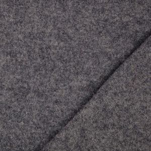 Wollwalk - Walkloden Stoff in graumelange (col. 3002)